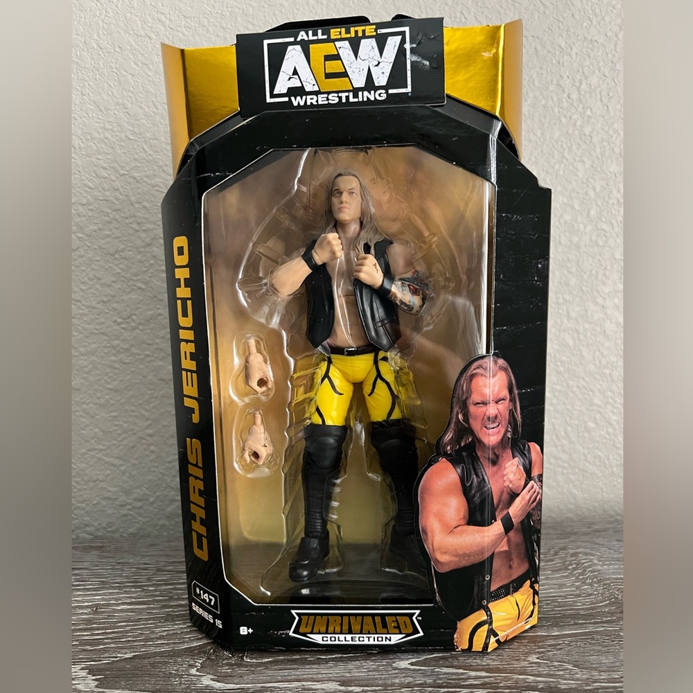 Chris Jericho NEW AEW All Elite Wrestling Action Figure Unrivaled season 15